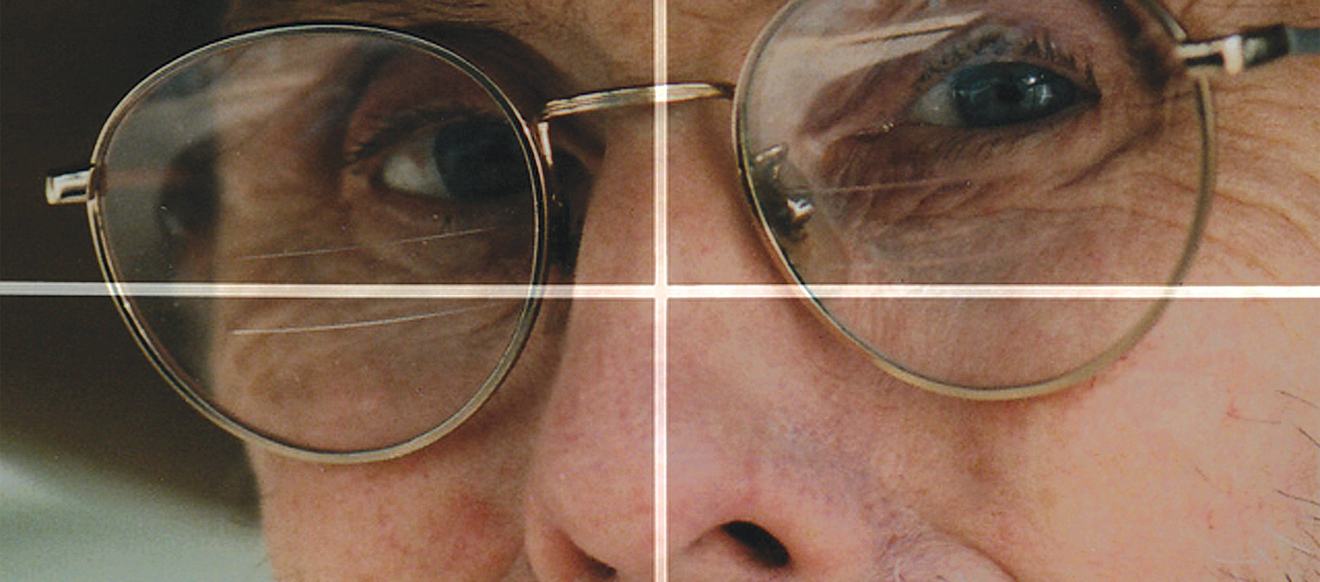 close up of man with glasses