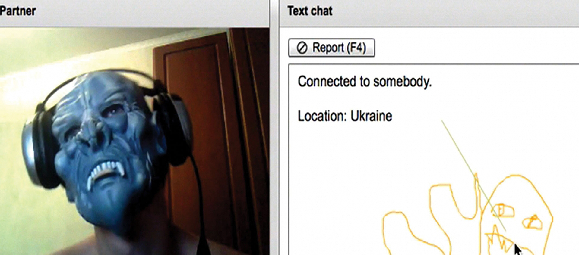 screenshot of video chat