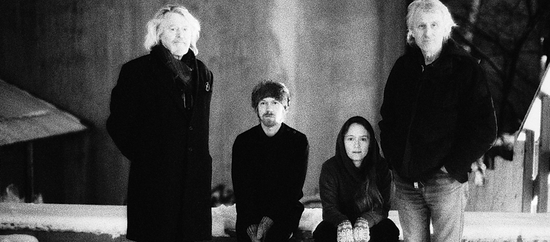 Träd, Gräs och Stenar. Sigge Krantz, Reine Fiske, Hanna Österberg, and Jakob Sjöholm (left to right)