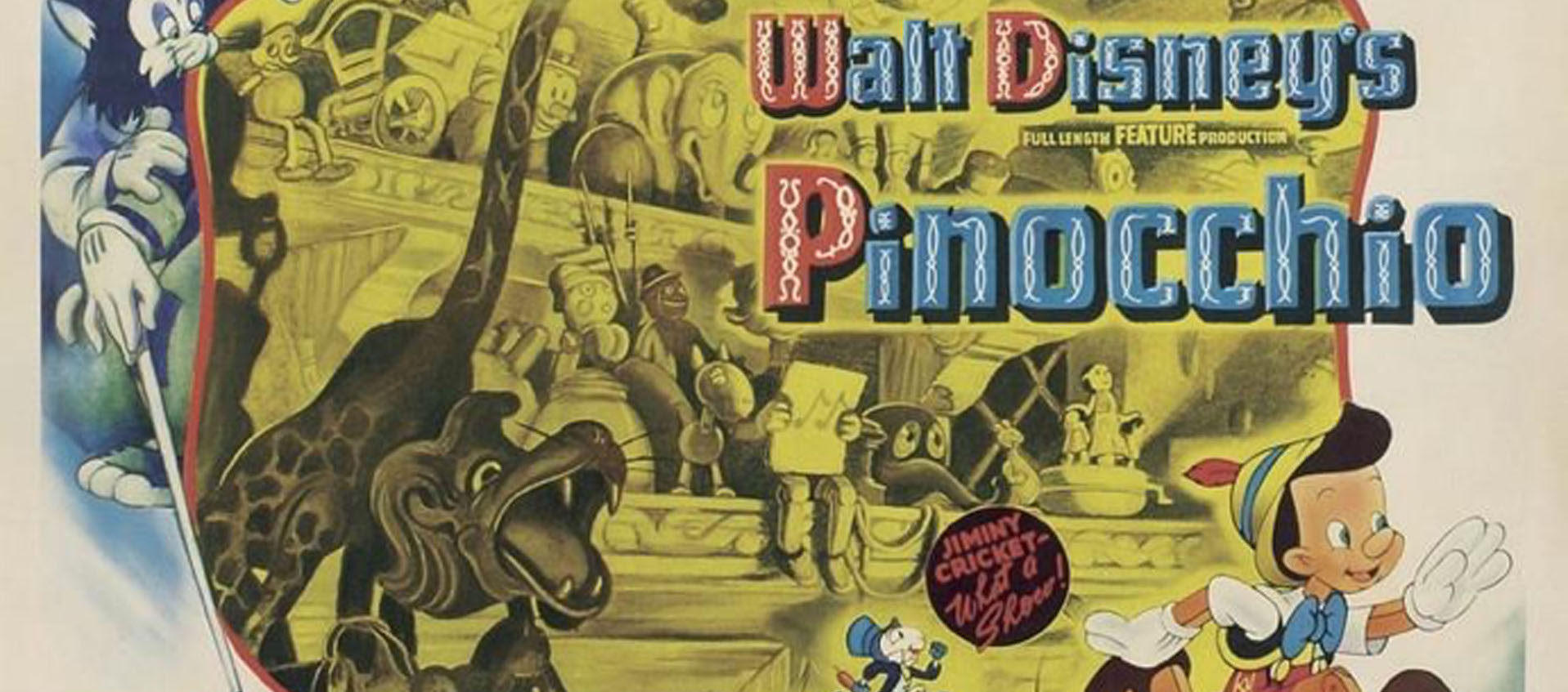 Promotional image for Pinocchio, courtesy of Disney Studios