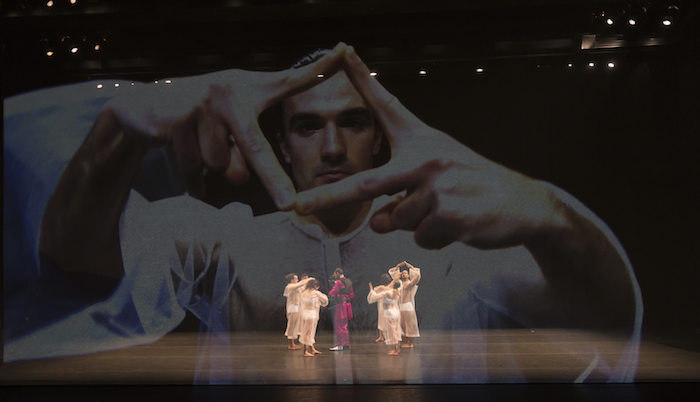 Image from the multimedia performance work Tesseract by video artist Charles Atlas and choreographers Rashaun Mitchell and Silas Riener. Photo: Nathan Keay