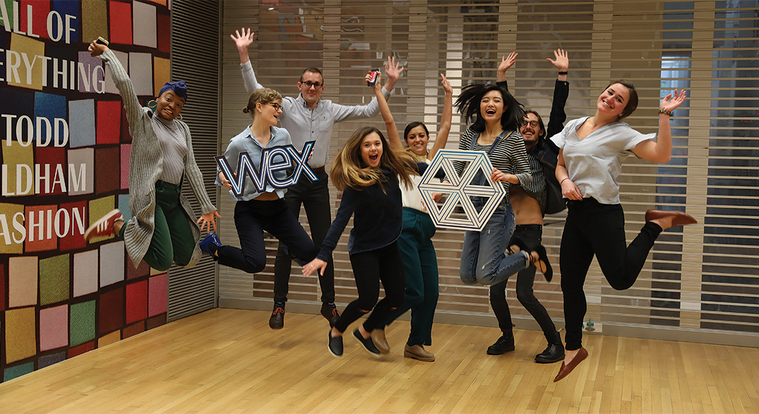 Wex interns pose for a fun group photo
