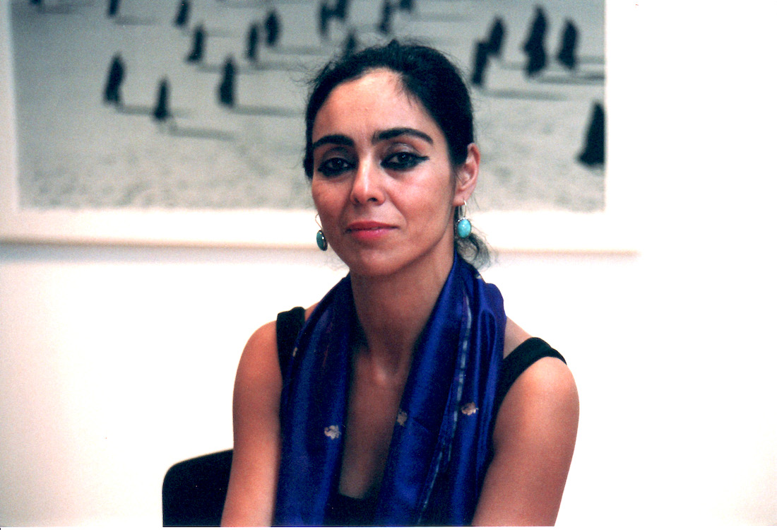 Artist Shirin Neshat at the Wexner Center for the Arts in Fall 2000