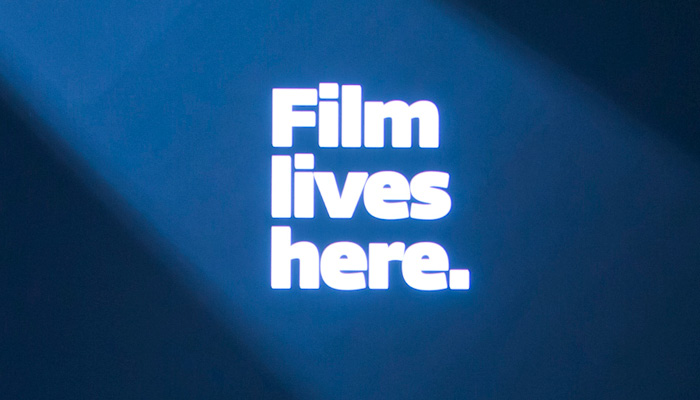 a spotlight on the words film lives here